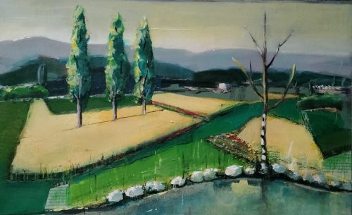 004 CREPUSCULE D'OR Acryl 55-34